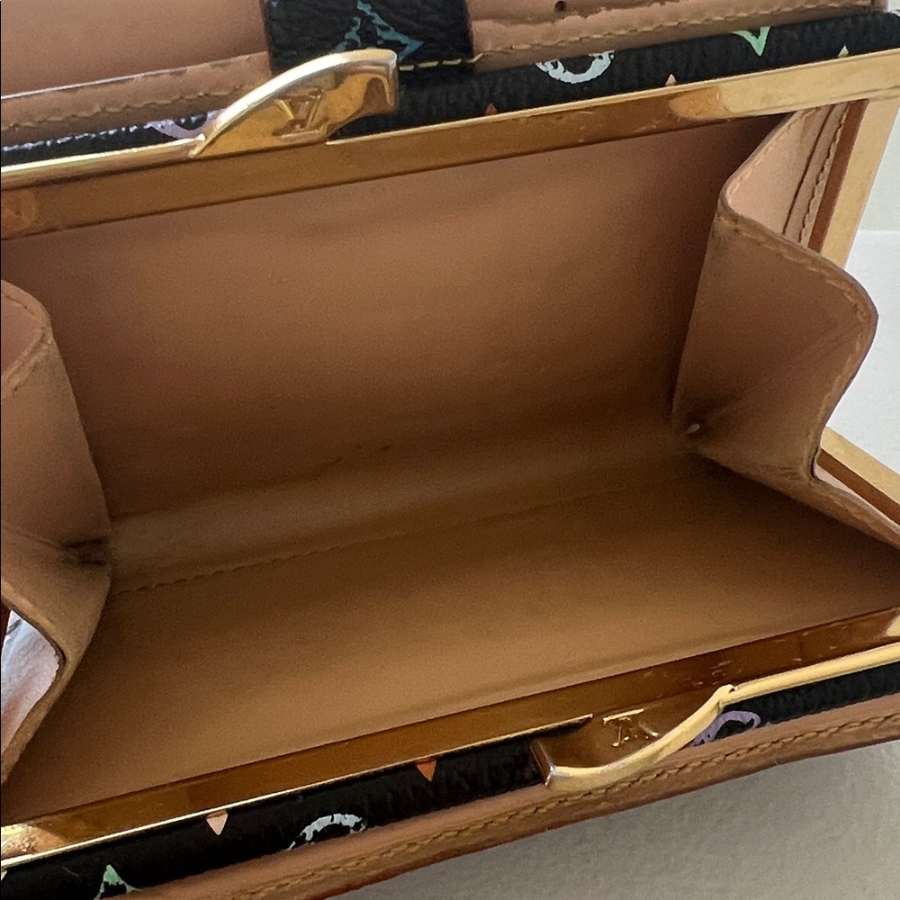 Louis Vuitton Murakami Black Monogram Multicolor Porte-Monnaie Viennois Wallet - Picture 10 of 16
